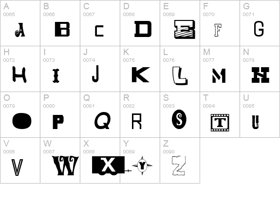 Mixed Messages JL uppercase A-Z preview