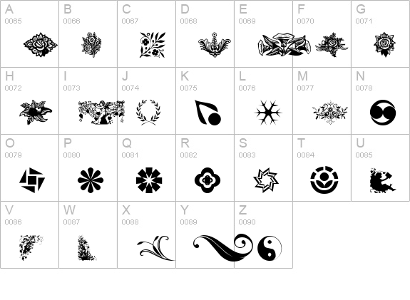 MixedBag uppercase A-Z preview