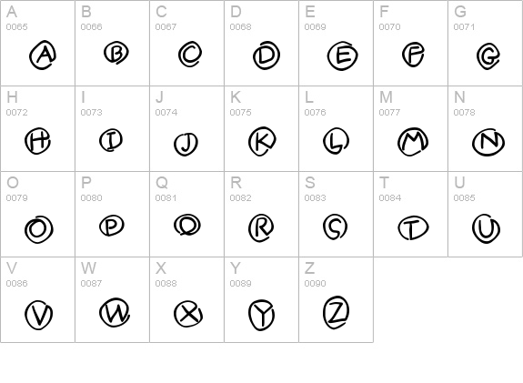 MKlammerAffen-Medium uppercase A-Z preview