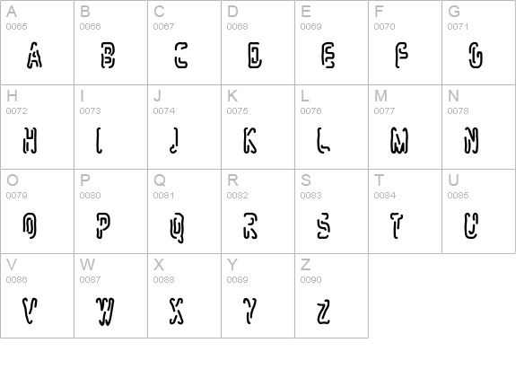 Mlurmlry uppercase A-Z preview