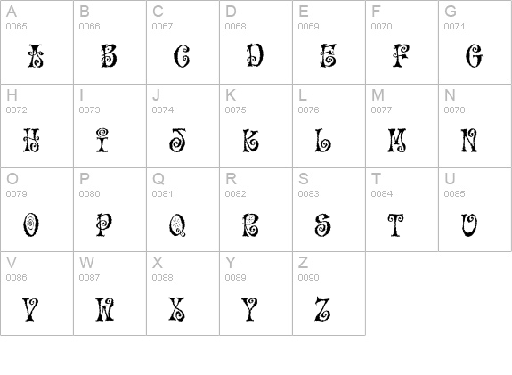 Mo Funky Fresh Plain uppercase A-Z preview