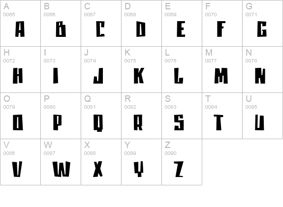 moanLisa uppercase A-Z preview