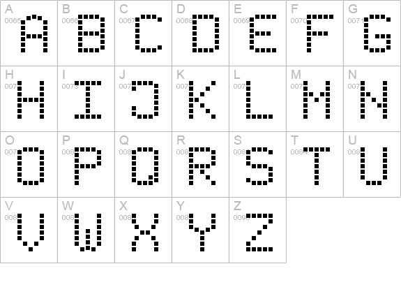 Modern LED Board-7 uppercase A-Z preview