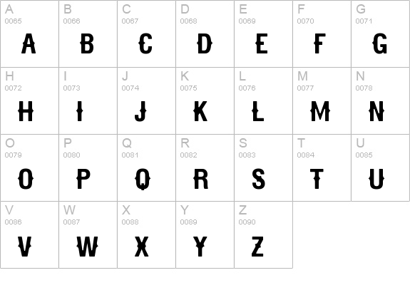 ModernWhiskey_1 uppercase A-Z preview