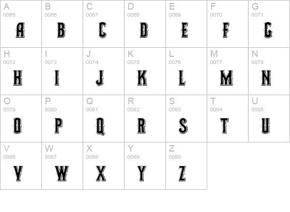 Mohair uppercase A-Z preview