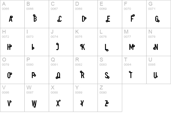 mole uppercase A-Z preview