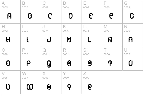 Moloky uppercase A-Z preview