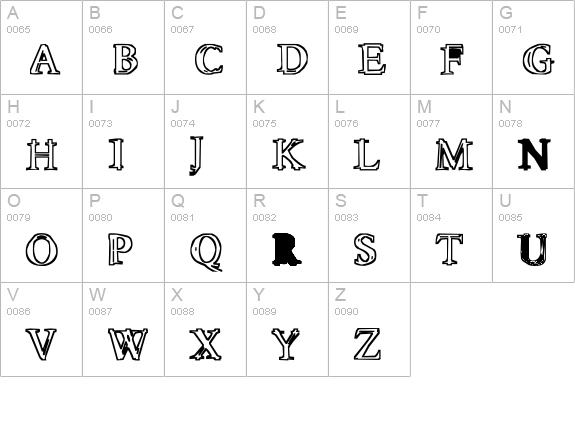 Molten uppercase A-Z preview