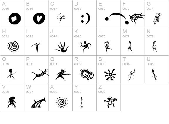 MondKaizen uppercase A-Z preview