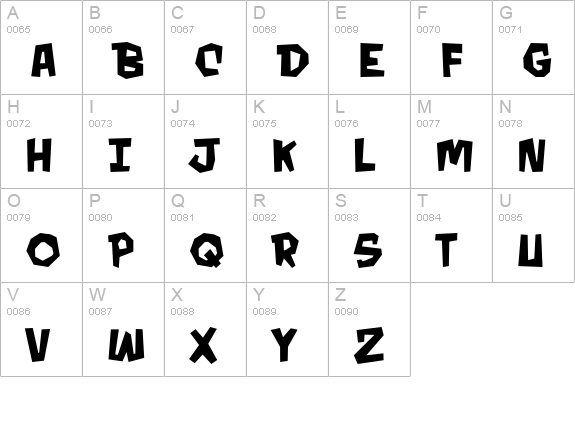 MondoBeyondo BB Bold uppercase A-Z preview
