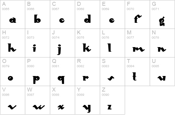 MondoRedondo uppercase A-Z preview