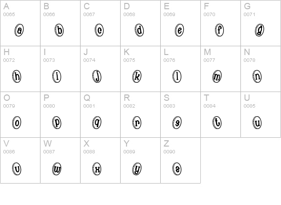 Money Shot uppercase A-Z preview