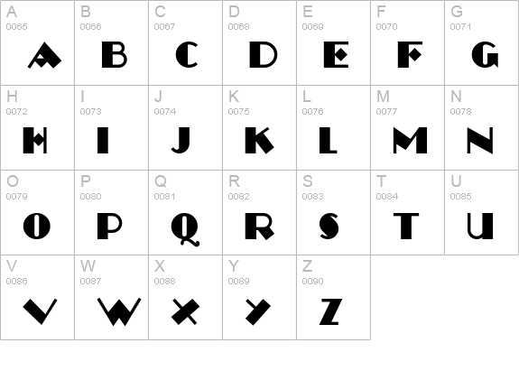 Monkey-Fingers uppercase A-Z preview