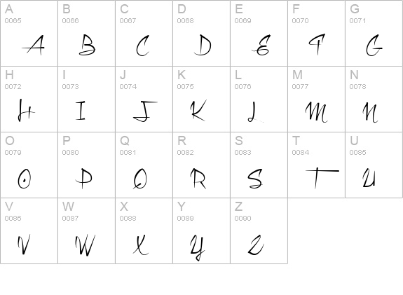 Monkey Snake uppercase A-Z preview