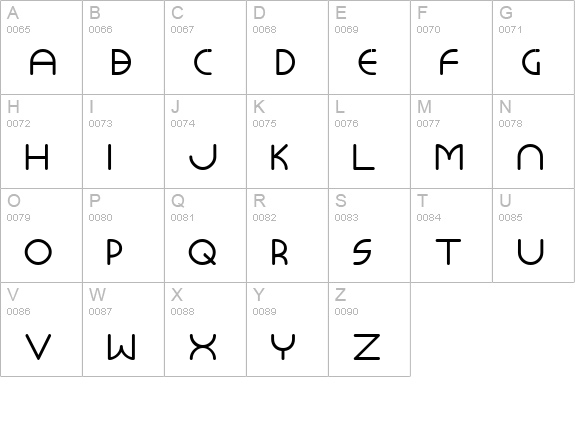 Monoglyceride uppercase A-Z preview