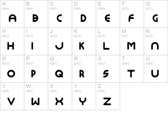 Monoglyceride ExtraBold uppercase A-Z preview