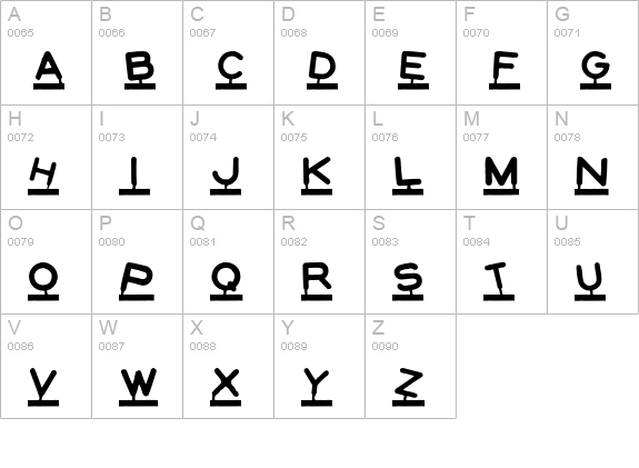 Montaplex-Regular uppercase A-Z preview