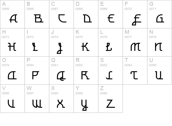 MontereyPopsicle uppercase A-Z preview