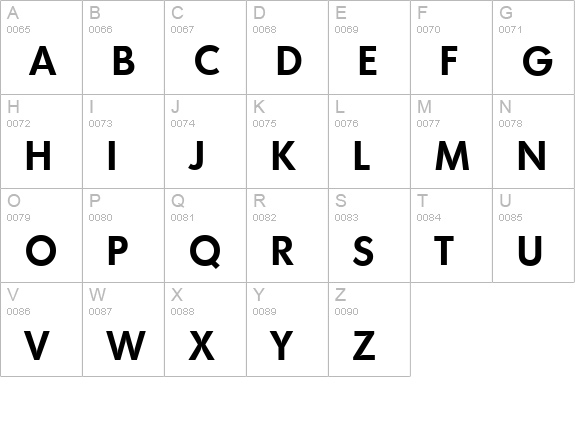 MontrealSerial-Bold uppercase A-Z preview
