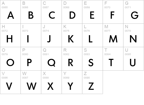 MontrealSerial-Medium-Regular uppercase A-Z preview