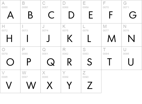 MontrealSerial-Regular uppercase A-Z preview