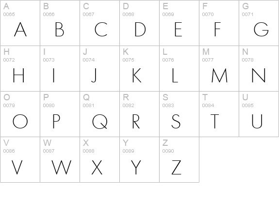 MontrealSerial-Xlight-Regular uppercase A-Z preview
