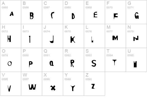 Moore895-Regular uppercase A-Z preview