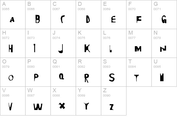 Moore899-Medium uppercase A-Z preview