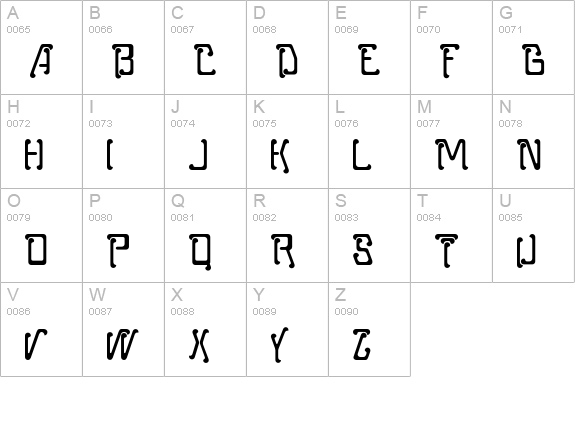 Moped-SemiBold uppercase A-Z preview