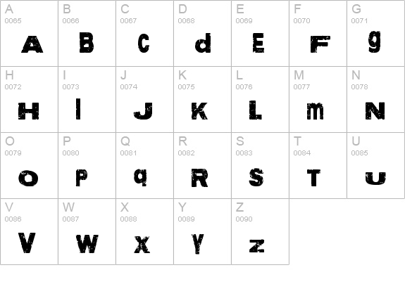 More than Enough uppercase A-Z preview