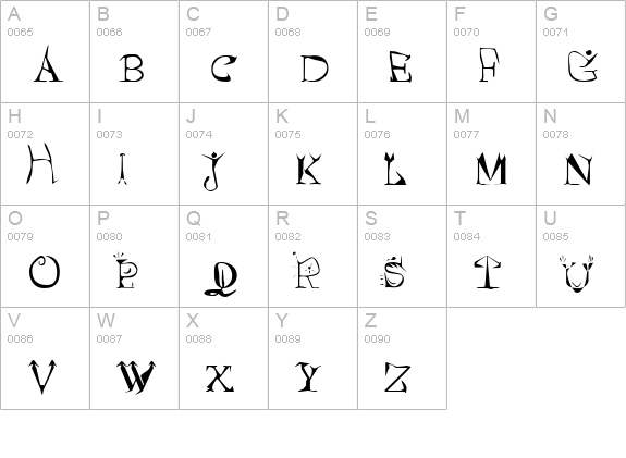 Morelife Regular uppercase A-Z preview