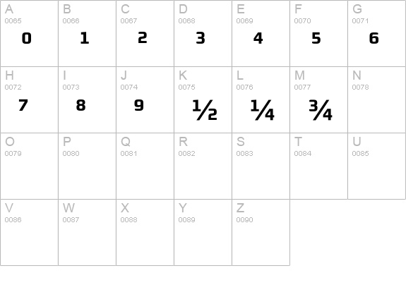 MorganAvec BoldFigures uppercase A-Z preview
