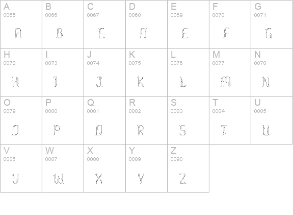 Morgenstern uppercase A-Z preview