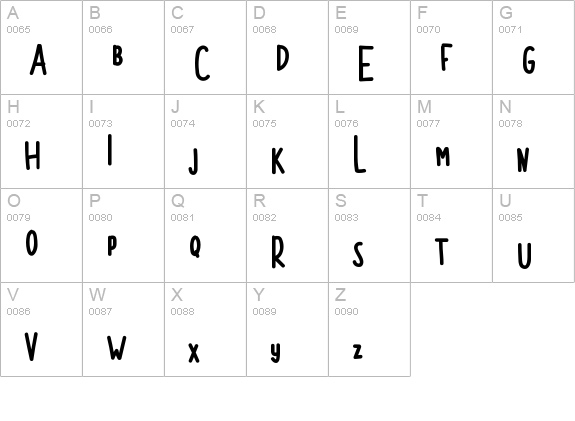 MORGENTA uppercase A-Z preview
