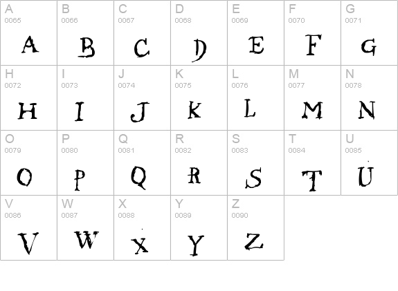 Morphine Jac uppercase A-Z preview