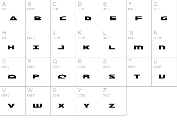 Morse NK uppercase A-Z preview
