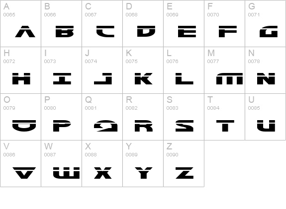 Morse NK Laser uppercase A-Z preview