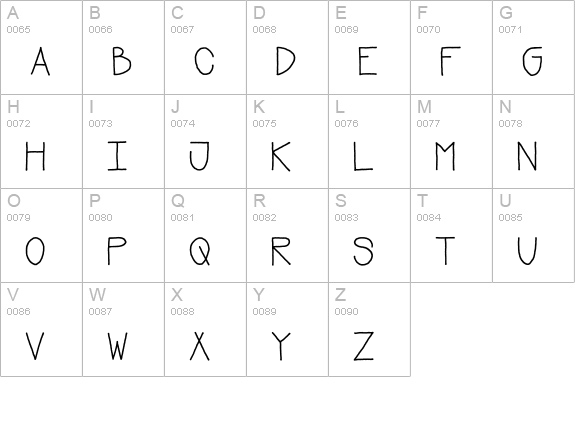 Mostly Mono uppercase A-Z preview