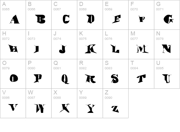 Motha Regular uppercase A-Z preview