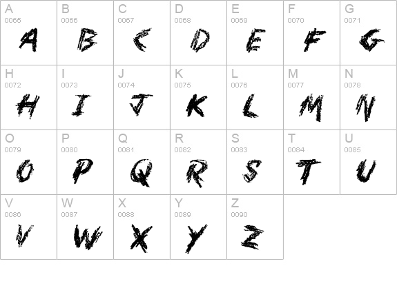 Mother In Law uppercase A-Z preview