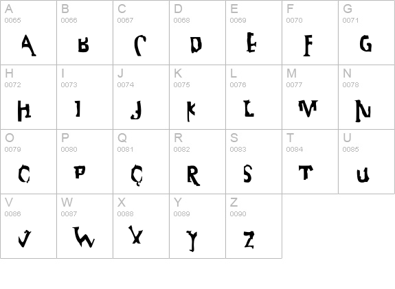 Motive-Bold uppercase A-Z preview