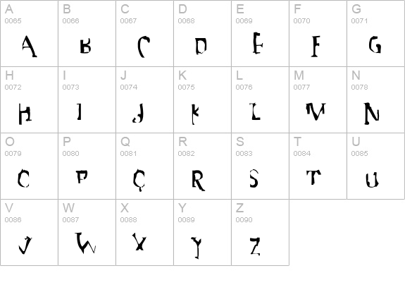 Motive-Regular uppercase A-Z preview