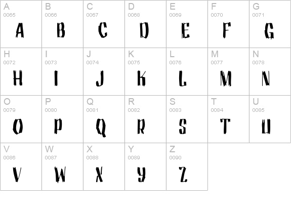 Motrhead Grotesk uppercase A-Z preview