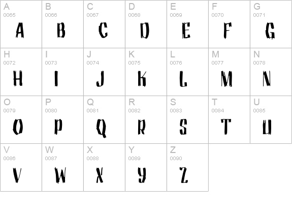 MotrheadGrotesk uppercase A-Z preview