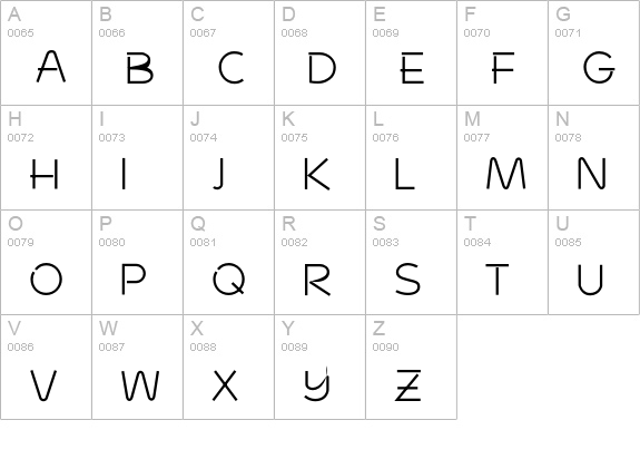 Moulinrouge uppercase A-Z preview