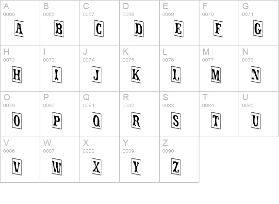 movieola uppercase A-Z preview