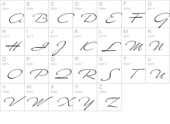 Mr Canfields uppercase A-Z preview