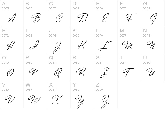 Mr De Haviland Regular uppercase A-Z preview