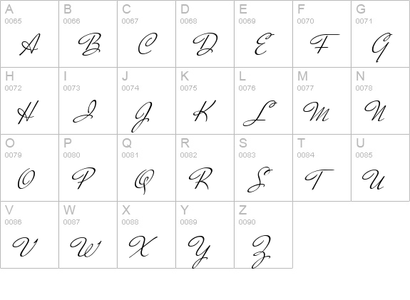 Mr DeHaviland uppercase A-Z preview