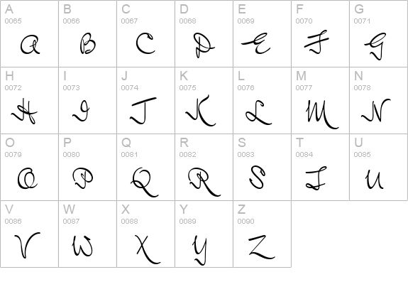 Mr Keningbeck uppercase A-Z preview